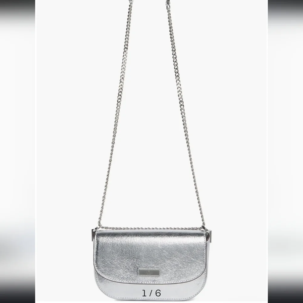 Kate Spade Metallic Silver Crossbody Bag
